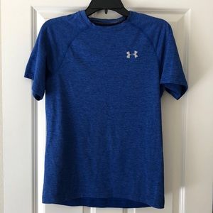 Under Armour Heat Gear Blue Shirt -Medium